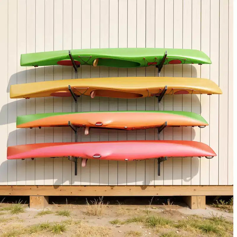 Support de rangement autoportant pour 4 kayaks