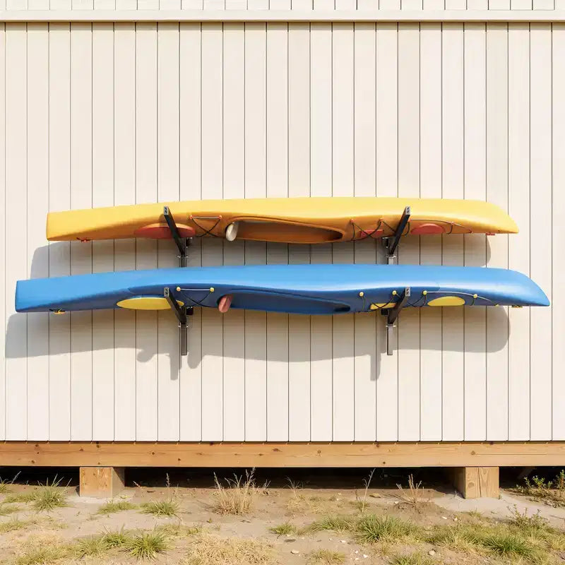 Support de rangement autoportant pour 2 kayaks