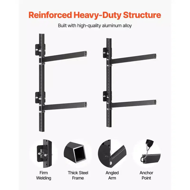 Support de rangement autoportant pour 2 kayaks