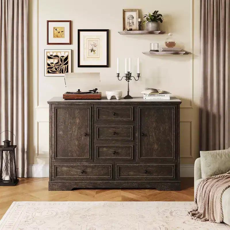 Buffet de salle à manger style ferme 119 cm – Rangement pour salle à manger