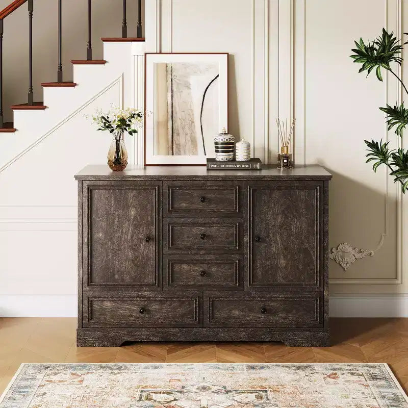 Buffet de salle à manger style ferme 119 cm – Rangement pour salle à manger