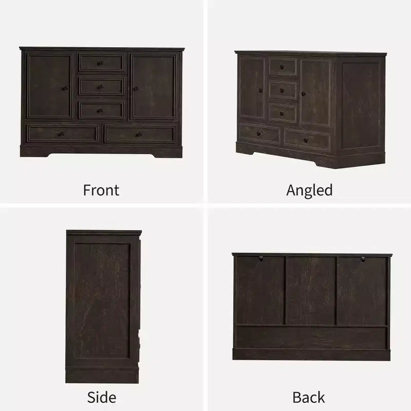 Buffet de salle à manger style ferme 119 cm – Rangement pour salle à manger