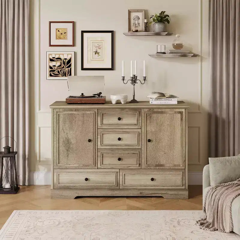 Buffet de salle à manger style ferme 119 cm – Rangement pour salle à manger