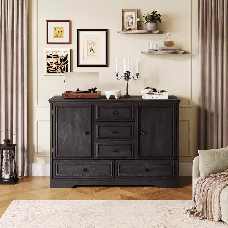 Buffet de salle à manger style ferme 119 cm – Rangement pour salle à manger