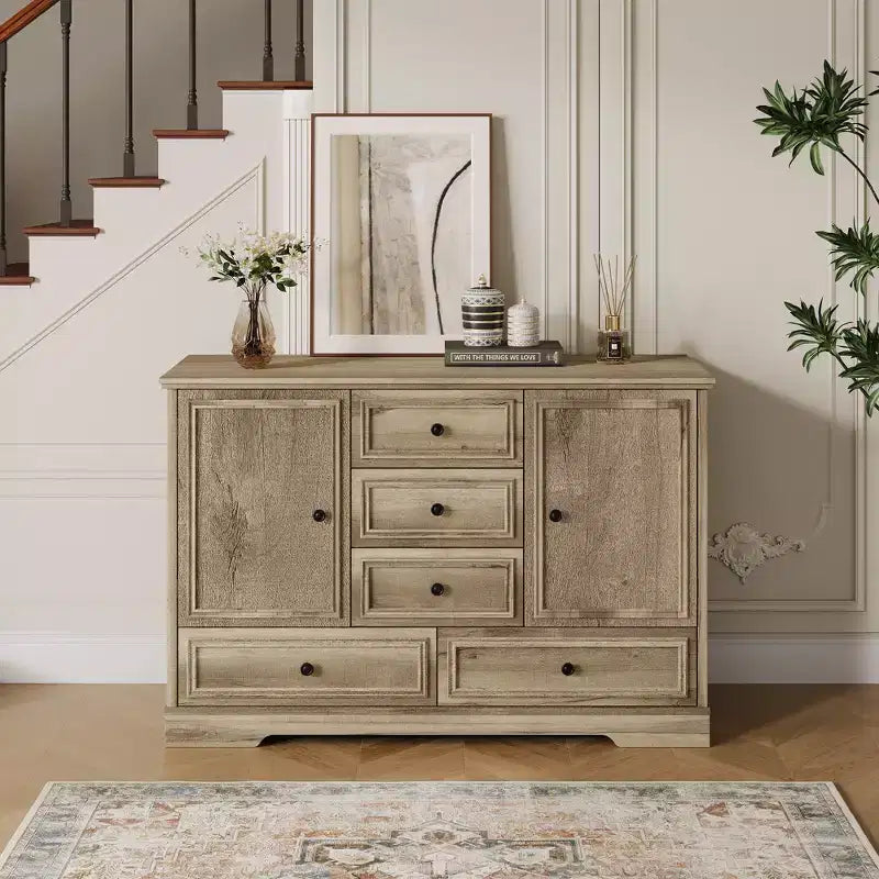 Buffet de salle à manger style ferme 119 cm – Rangement pour salle à manger