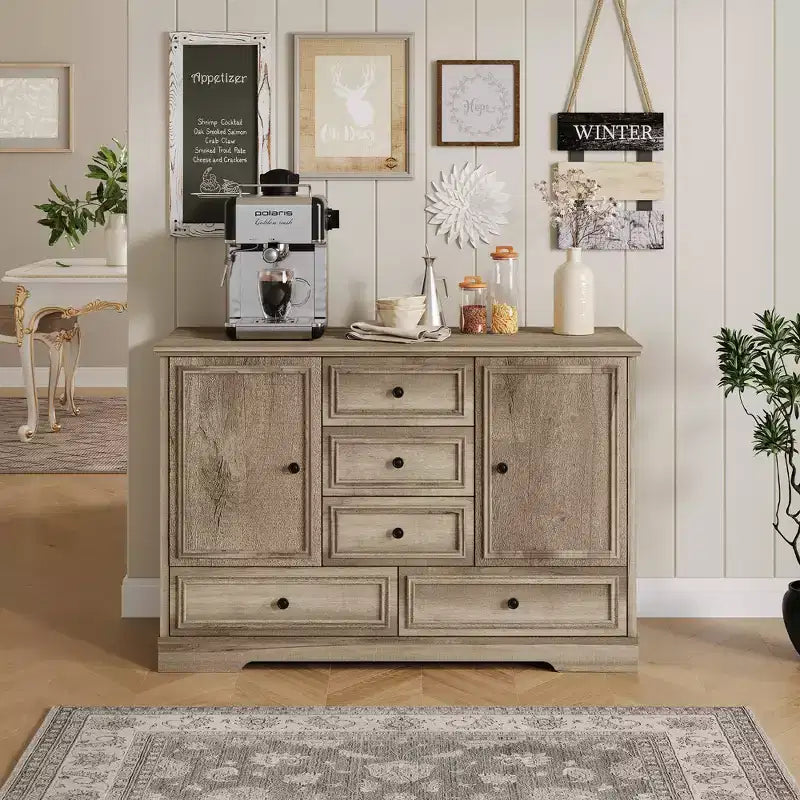 Buffet de salle à manger style ferme 119 cm – Rangement pour salle à manger