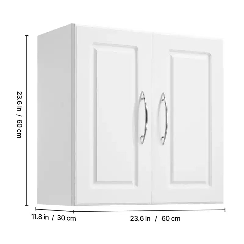 Armoire murale de buanderie – Rangement mural avec portes