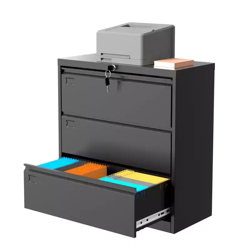 Metal Storage Cabinet, 73 Inch Garage Storage with Locking Doors and Adjustable Shelves, Heavy Duty Tool Cabinet with 3 Drawers for Office, Workshop