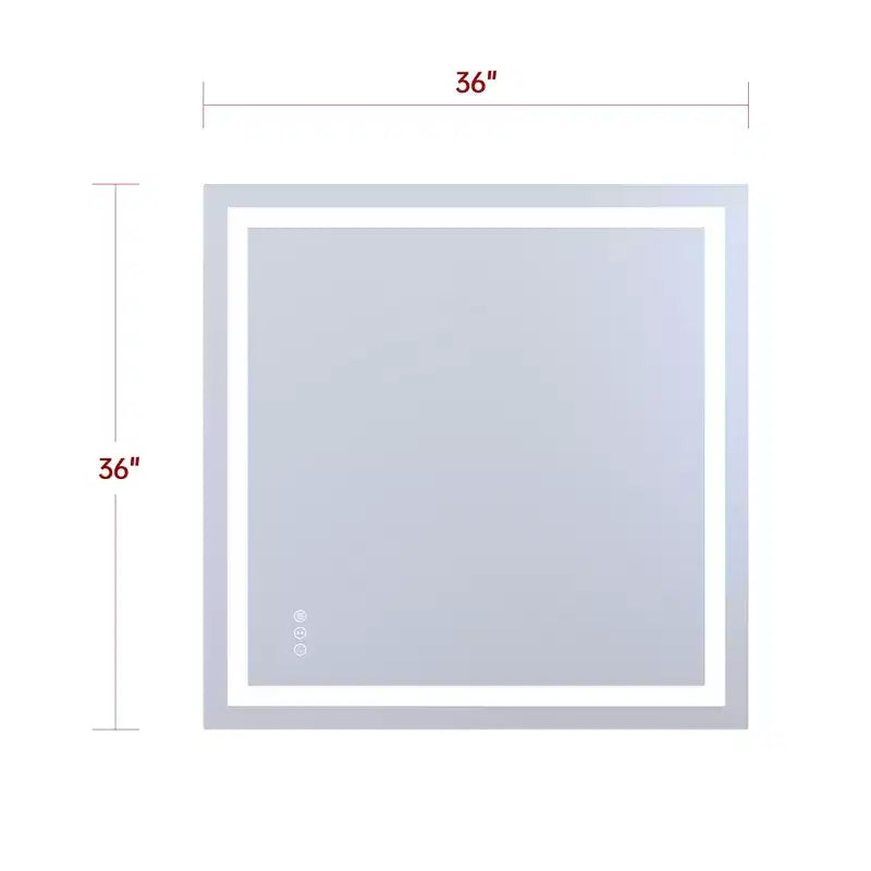 Miroir de salle de bain mural incassable 36x36