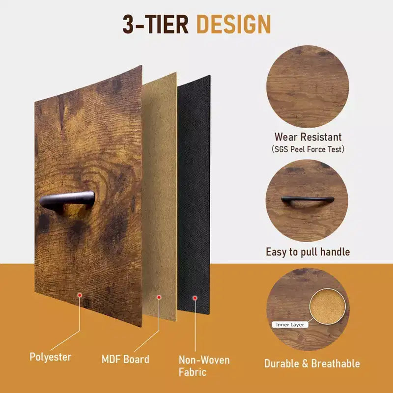 Commode haute à 10 tiroirs – Grande commode de chambre à coucher