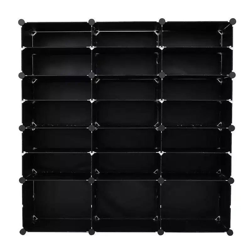 Meuble à chaussures modulaire DIY 21 cases – Grand organisateur de chaussures