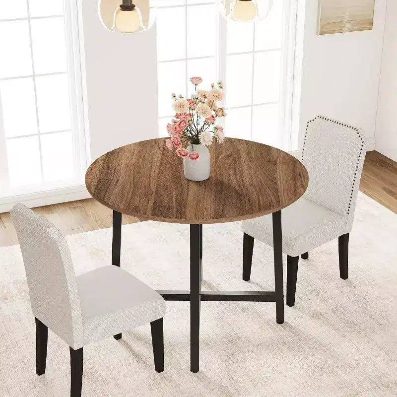 Table à manger ronde de cuisine de 31,5 po – Table de petit-déjeuner pour petits espaces