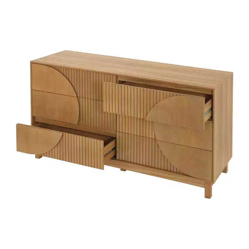 Commode moderne à 6 tiroirs – Grande commode de chambre