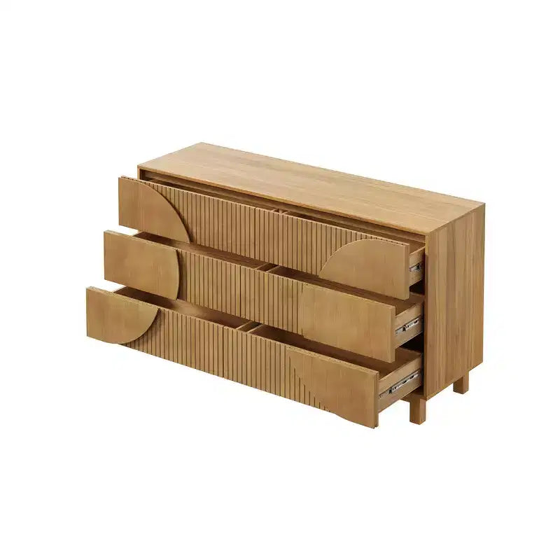 Commode moderne à 6 tiroirs – Grande commode de chambre