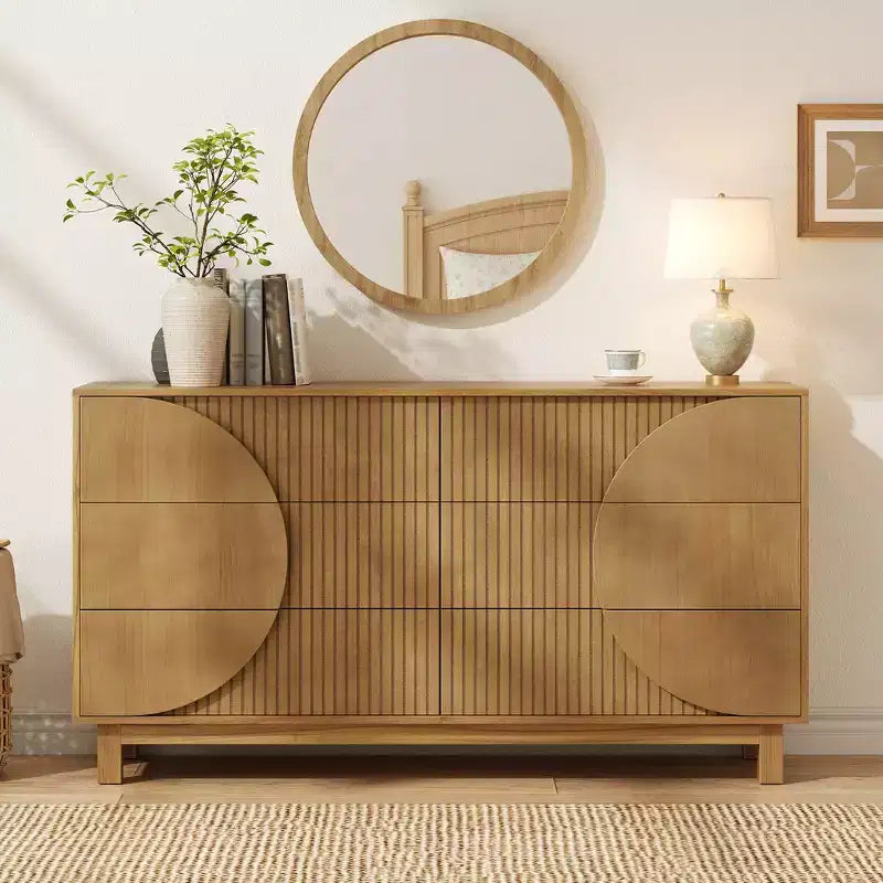 Commode moderne à 6 tiroirs – Grande commode de chambre