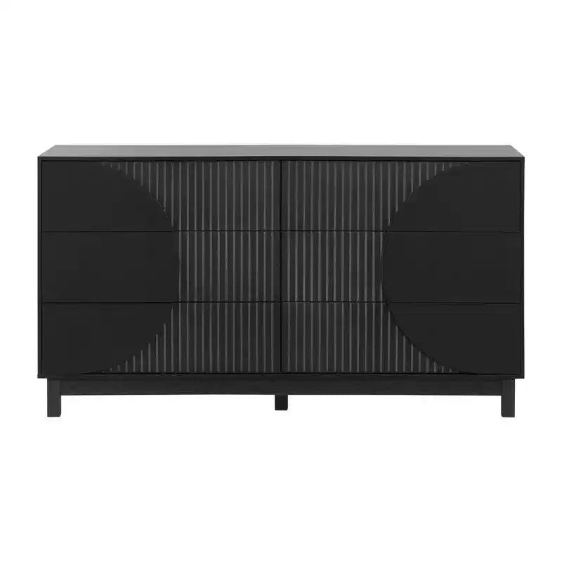 Commode moderne à 6 tiroirs – Grande commode de chambre