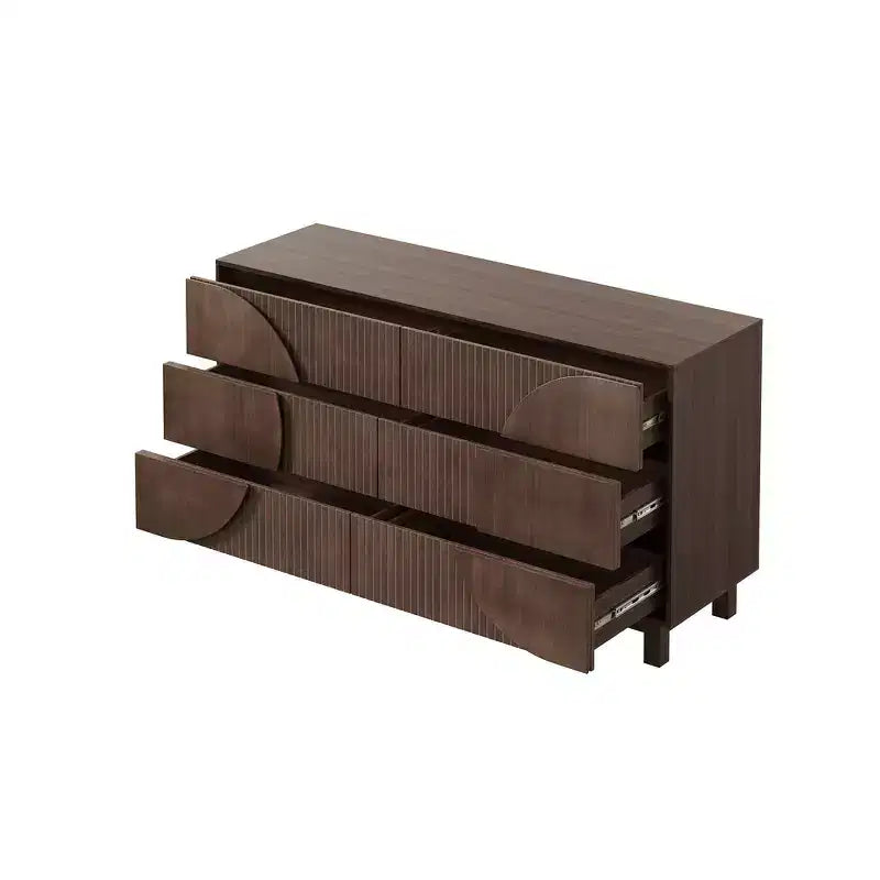 Commode moderne à 6 tiroirs – Grande commode de chambre