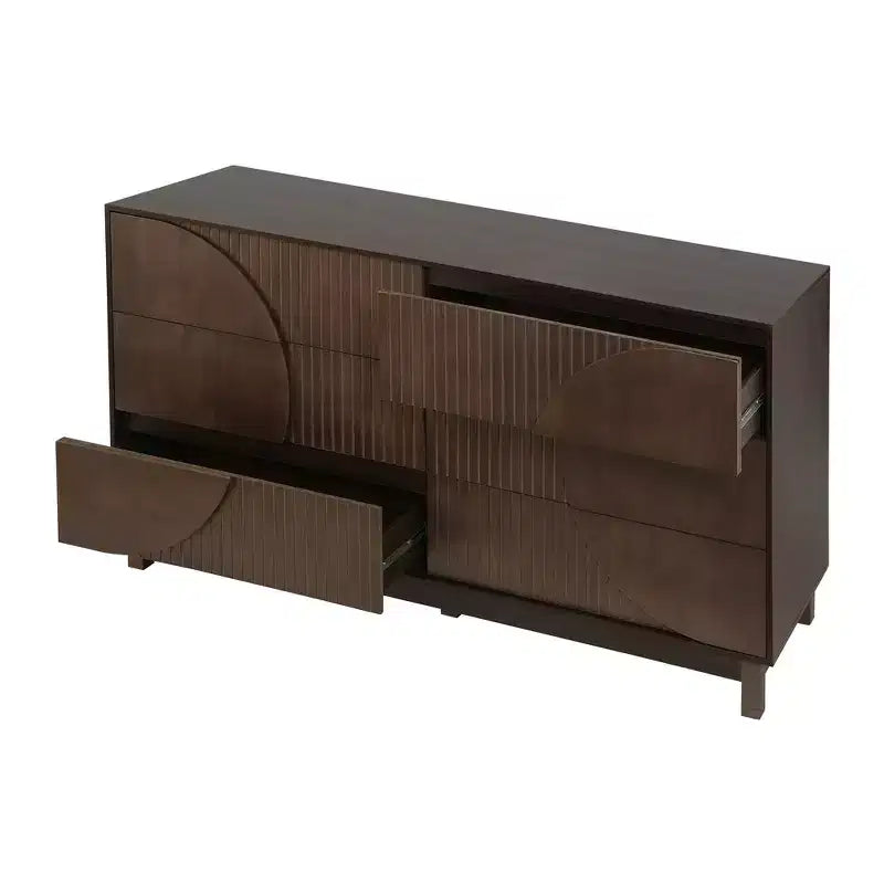 Commode moderne à 6 tiroirs – Grande commode de chambre