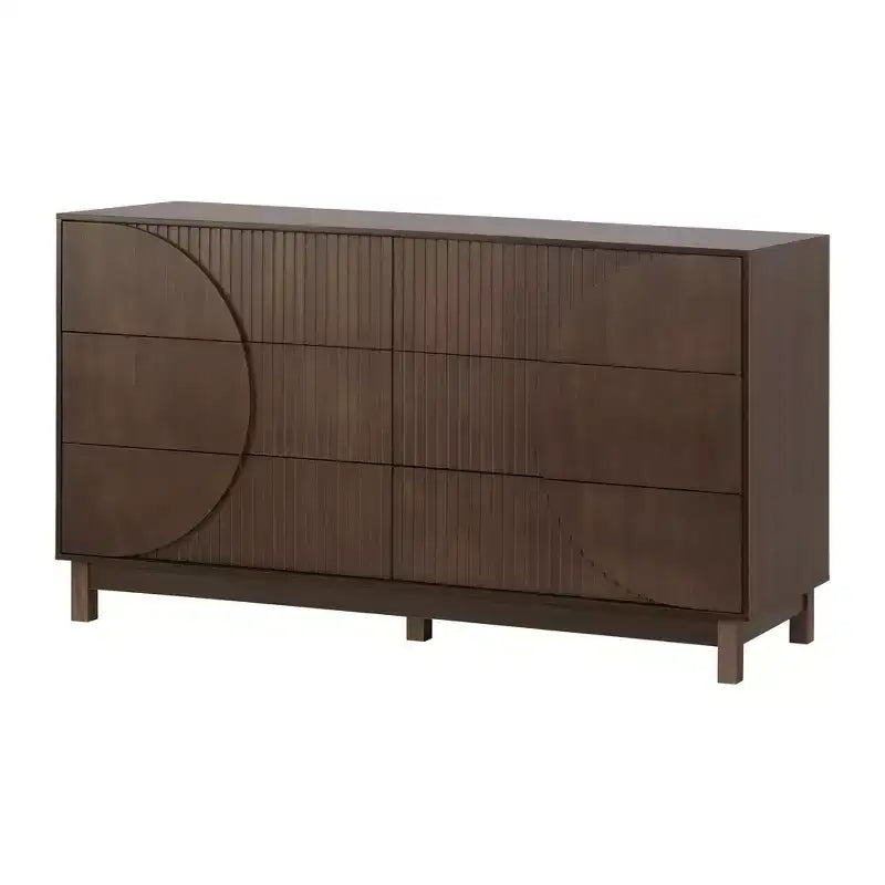 Commode moderne à 6 tiroirs – Grande commode de chambre