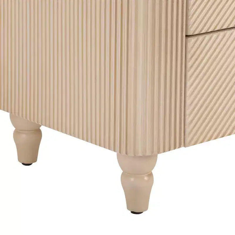 Table de chevet moderne à 3 tiroirs – Table de nuit avec rangement