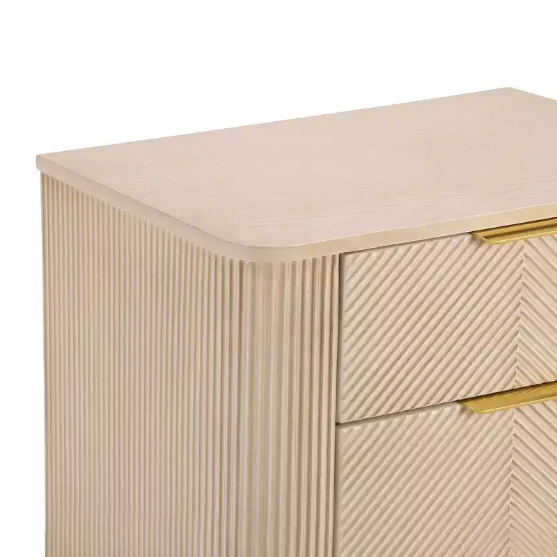 Table de chevet moderne à 3 tiroirs – Table de nuit avec rangement