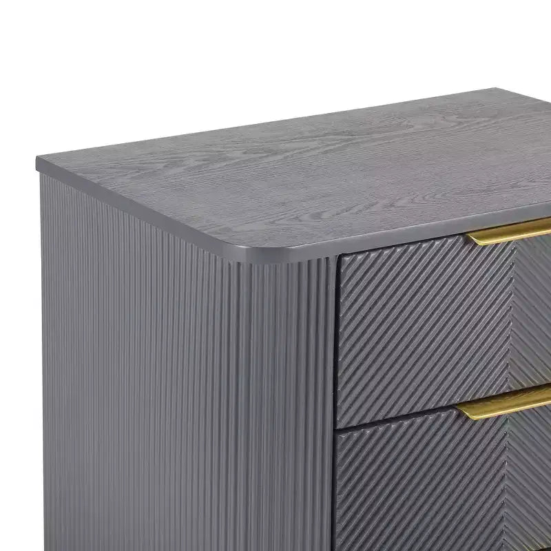 Table de chevet moderne à 3 tiroirs – Table de nuit avec rangement