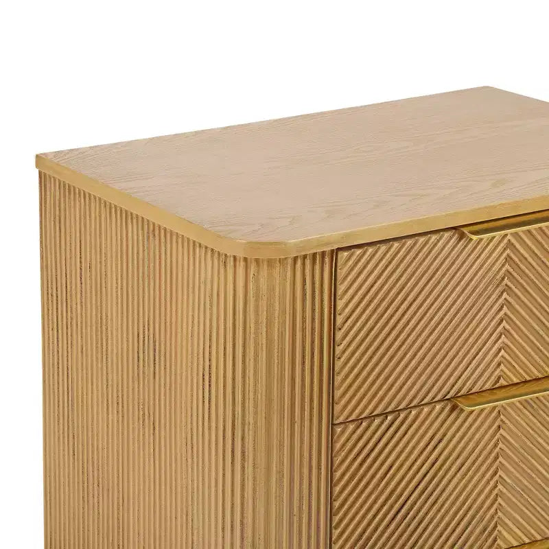 Table de chevet moderne à 3 tiroirs – Table de nuit avec rangement