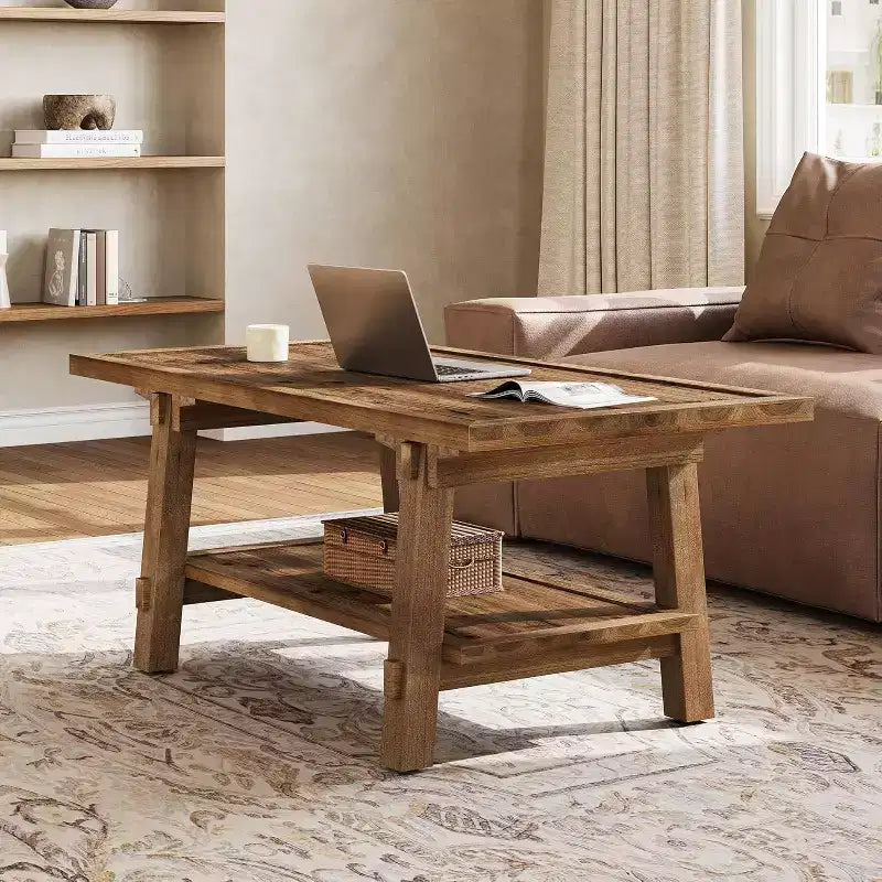 Table basse en bois massif – Table de salon moderne