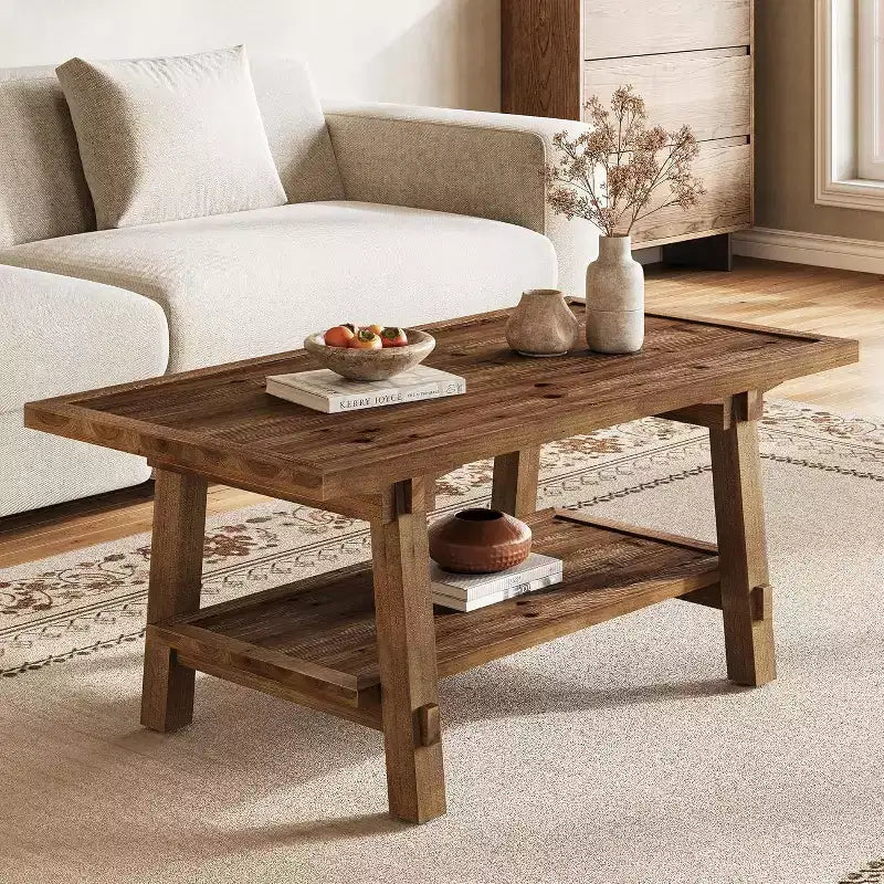Table basse en bois massif – Table de salon moderne