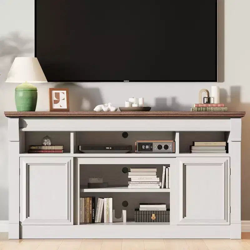 Meuble TV de style ferme – Meuble de divertissement pour téléviseurs jusqu'à 65 po