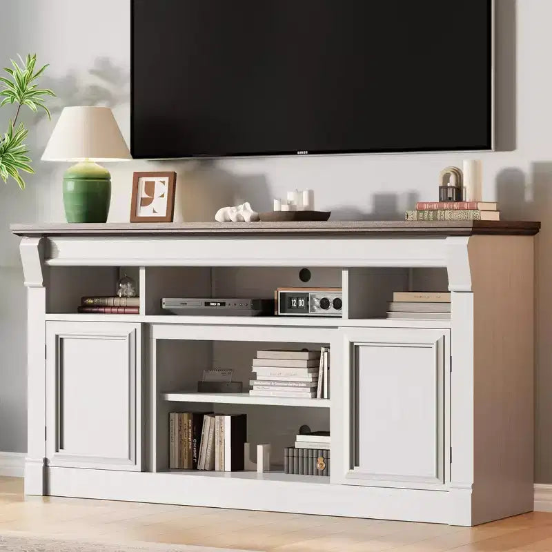 Meuble TV de style ferme – Meuble de divertissement pour téléviseurs jusqu'à 65 po