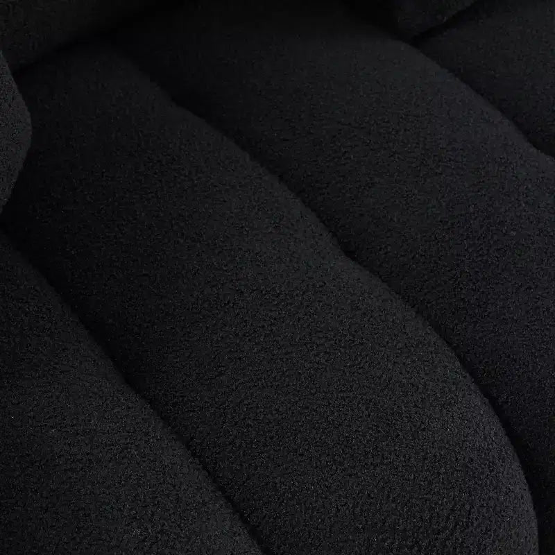 Fauteuil d'appoint moderne en tissu bouclette Teddy