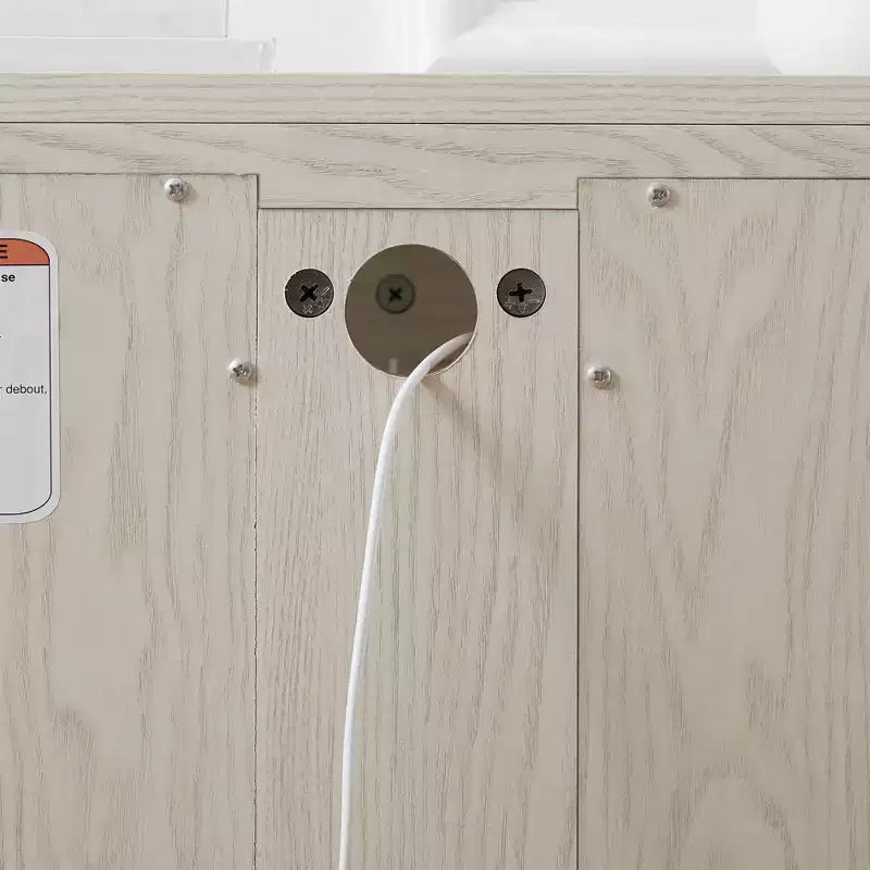 Meuble de salle de bain sous vasque étanche – 1 porte 1 étagère, gain de place, en MDF