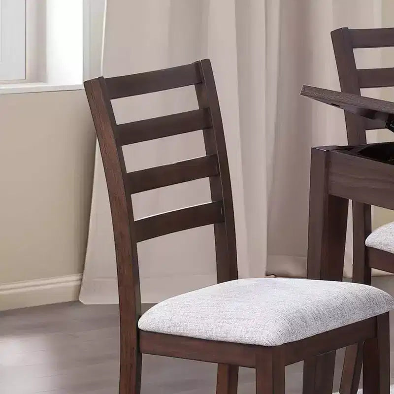 Chaise de salle à manger contemporaine en bois rembourrée