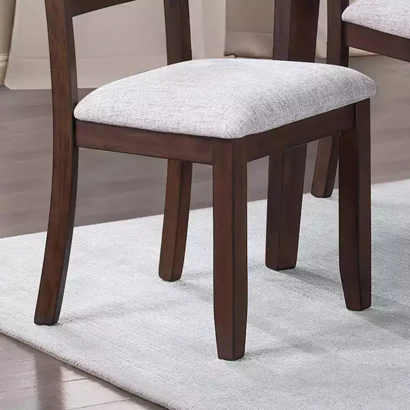 Chaise de salle à manger contemporaine en bois rembourrée