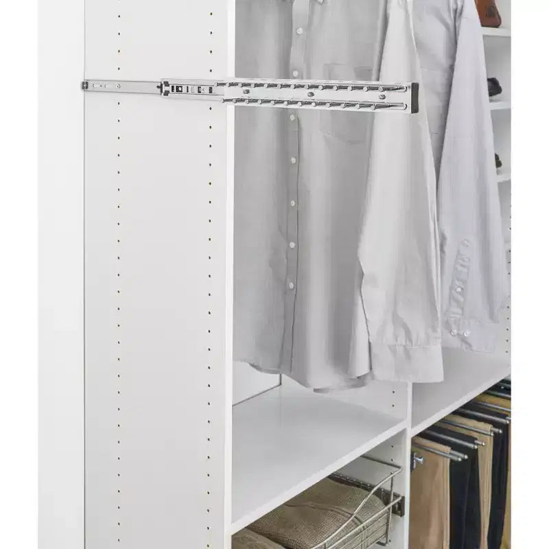 Support de rangement coulissant latéral 14" pour cravates et ceintures