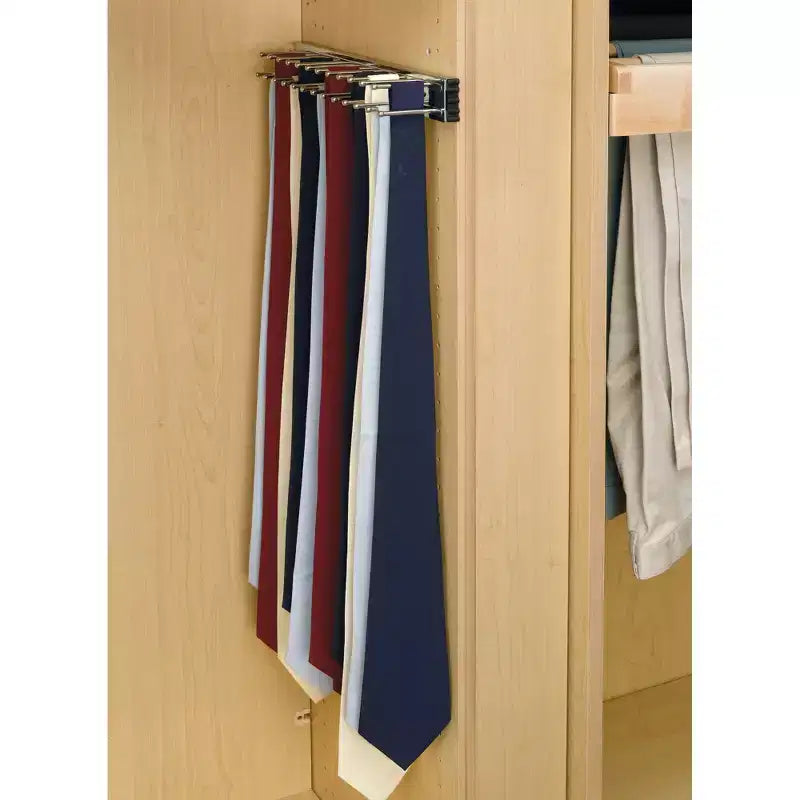 Support de rangement coulissant latéral 14" pour cravates et ceintures