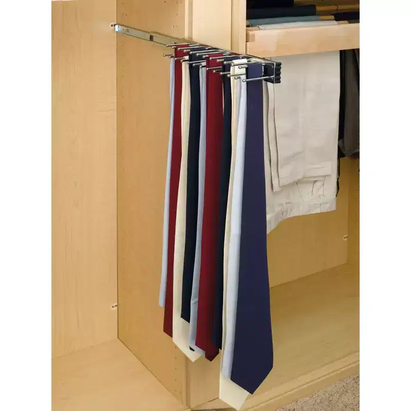 Support de rangement coulissant latéral 14" pour cravates et ceintures