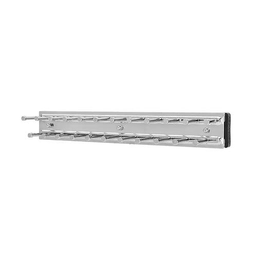 Rev-A-Shelf Pullout 14 Inch Side Mount Extending Closet Tie and Belt Organization Storage Rack Holder for Up to 25 Ties, Chrome, TRC-14CR
