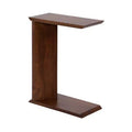 Kate and Laurel Thaxter Wood C-Table, Walnut Brown, 20x10x28